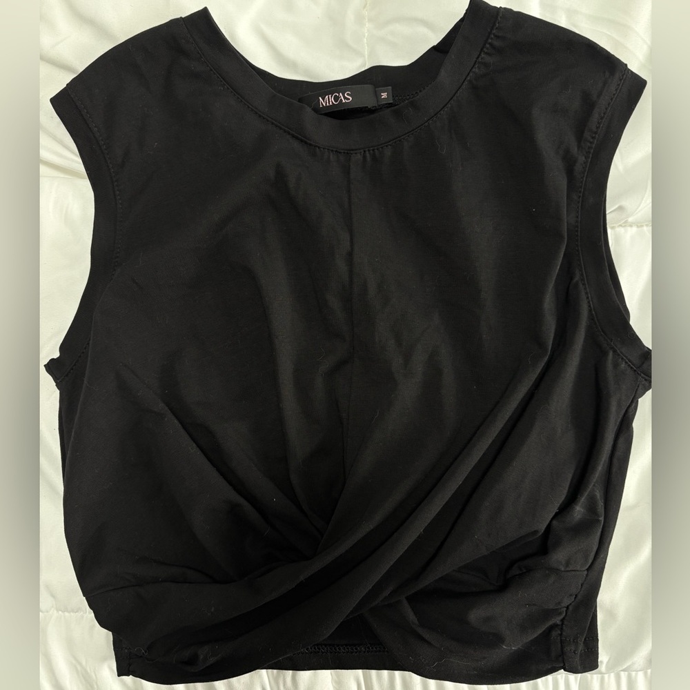 Black Sleeveless Top